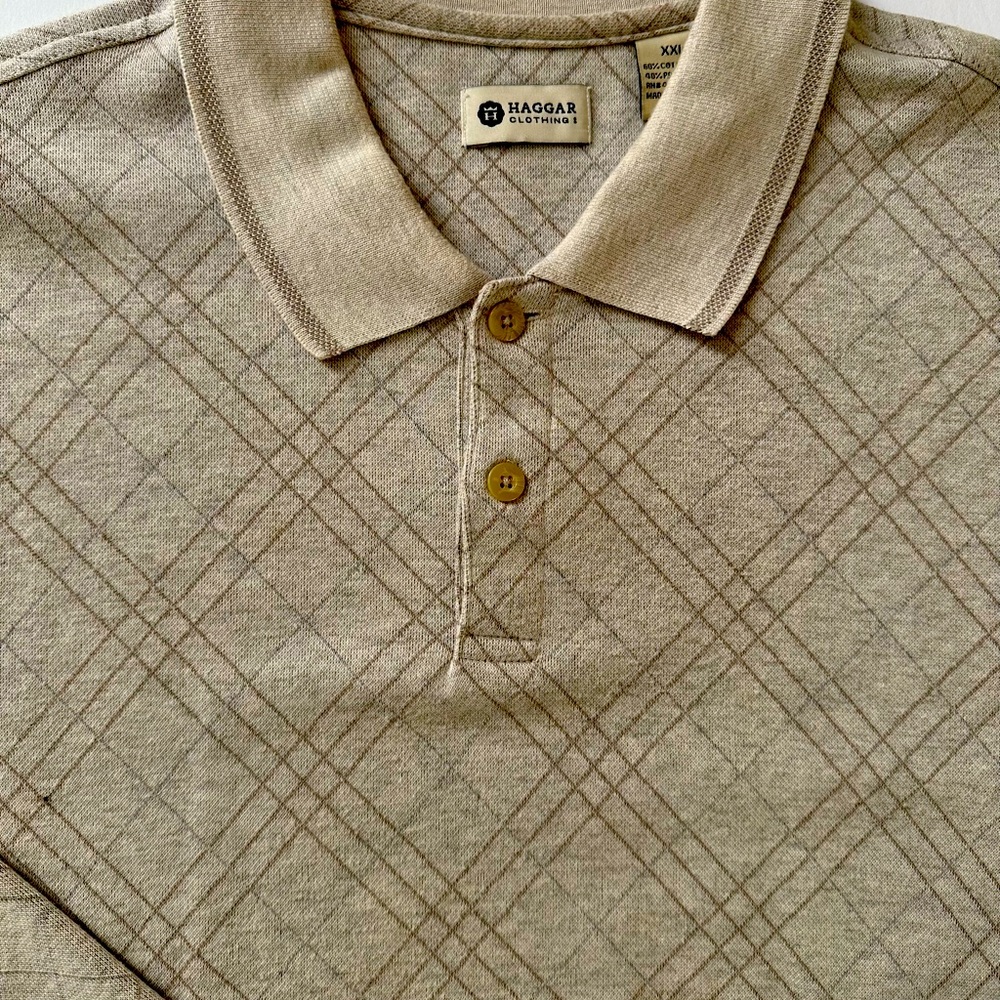 Long Sleeve Cotton Blend Shirt by Haggar Clothing